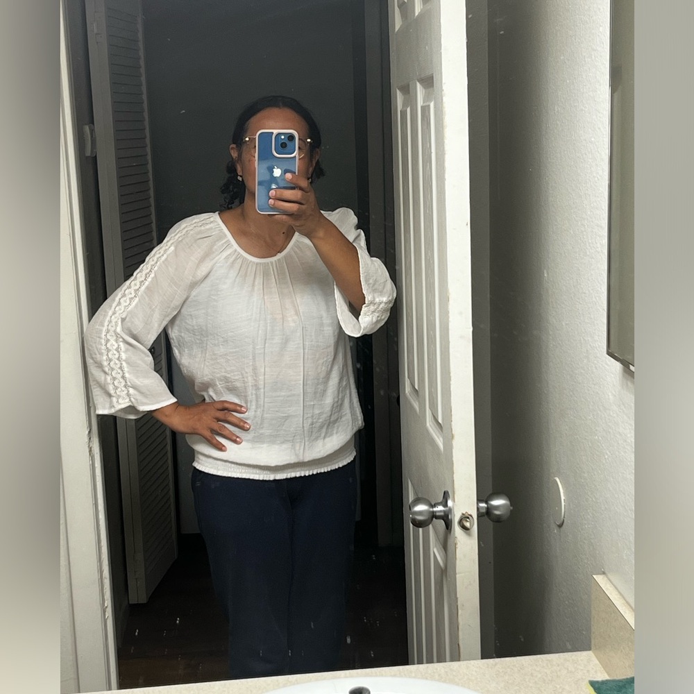 elegant white blouse